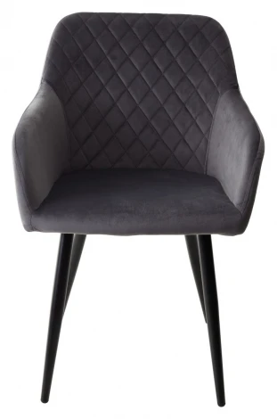 Стул M-City BRANDY BLUVEL-14 серый/ черный каркас