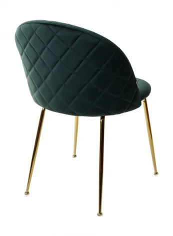 Стул PRESLEY BLUVEL-78 зеленый / золотой каркас