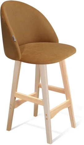 Стул полубарный SHT-ST35/S65-1 горчичный/прозрачный лак Sheffilton 5297972304