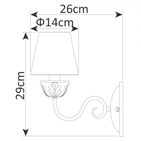 Бра Arte Lamp Benessere A9570AP-1WG