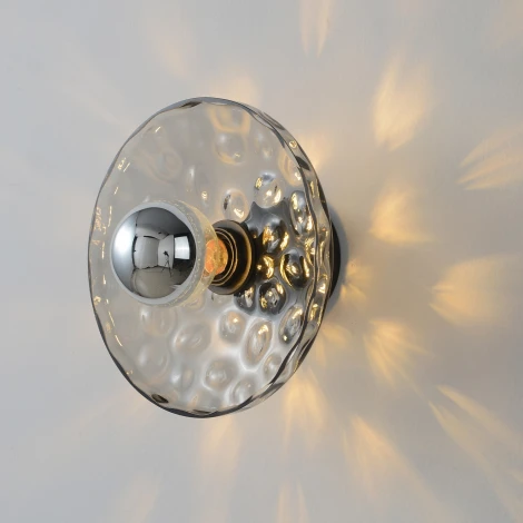 Настенный светильник Crystal Lux PEARL AP1 SMOKE (220V, круглые)