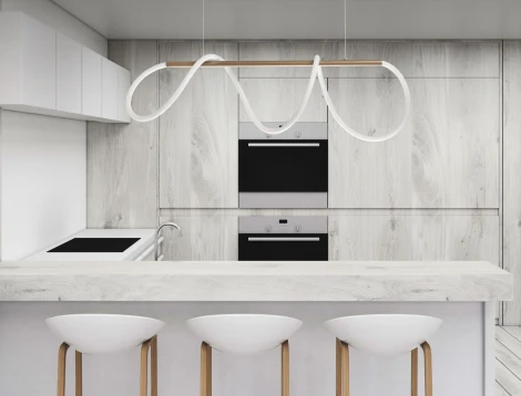 Подвесной светильник с гибким неоном DeMarkt Толедо 312013501