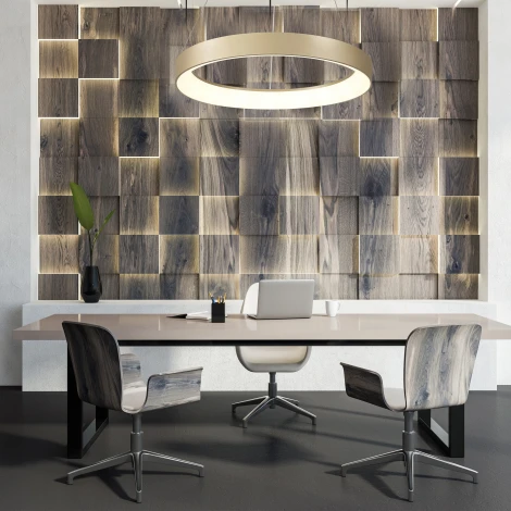 Подвесной светильник Mantra Niseko 8574 (регулировка яркости, LED, 220V, пульт управления, на тросе, кольцо)