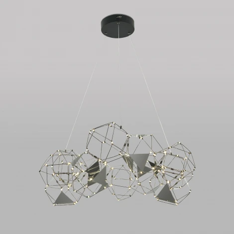 Подвесной светильник светодиодный Eurosvet Uma 90369/12 черный жемчуг (220V, на тросе)