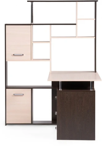 Компьютерный стол Woodville КС-15 венге / дуб молочный левый 295293