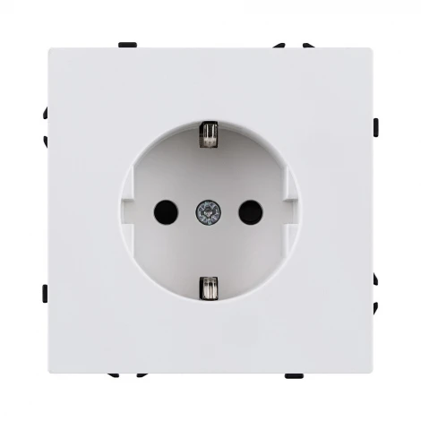 Розетка штепсельная SCHUKO 16A/250 В белый глянцевый Kollinger Eclipse EC-014WG