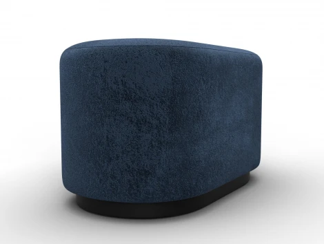 Пуф 007 (ДСП,Фанера/Пластик/Велюр/Синий) Лига Диванов 132379