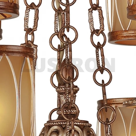 Подвесная люстра N-Light 703 703-12-52 antique silver + speckle brown