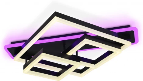 Потолочный светодиодный светильник с пультом Ambrella Acrylica Disk FA8533 (220V, умный дом - Smart Life)