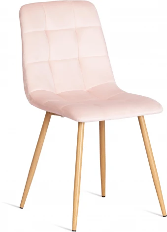 Стул CHILLY (mod. 7094-1) / 1 шт. в упаковке (Вельвет,Металл /Розовый )