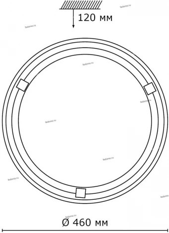 Настенно-потолочный светильник Sonex Lufe Wood 236