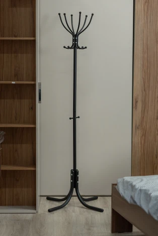 Вешалка напольная М 6 черный Mebelik арт.000837