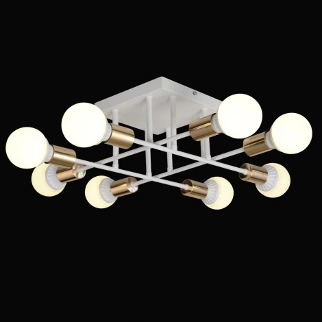 Потолочная люстра Максисвет Техно 1-4683-8-mattWH E27