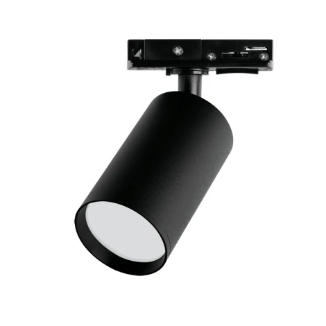 Трековый светильник однофазный Wolta WTL-GU10/02B под лампу GU10 черный BASIC