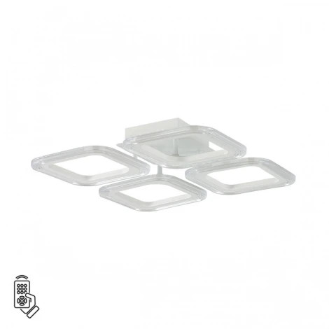 Потолочная люстра светодиодная с ПДУ Lumion Kvadro 8026/42CL белый/белый, металл/акрил LED 42W 3000-6000К 220V
