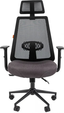 Компьютерное кресло CHAIRMAN 535 BLACK (Пластик,Ткань,Сетка/Серый)