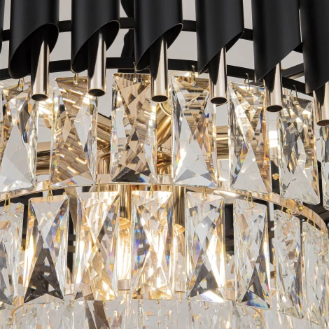 Подвесная люстра хрустальная Modelux MODELUX ML.7010.9 BK