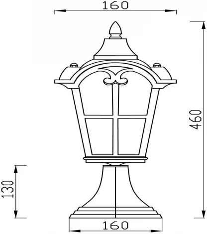 Наземный фонарь Maytoni Albion O413FL-01BZ (220V, IP44)