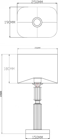 Интерьерная настольная лампа Moderli Katar V2621-1T (220V)