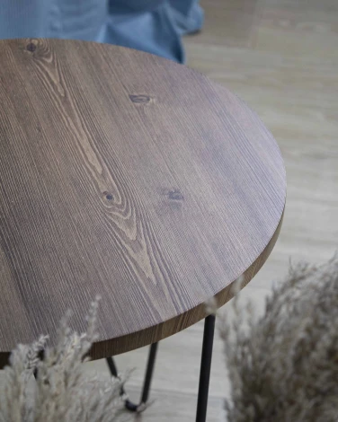 Столик журнальный Sheffilton SHT-CT79 светлый орех/черный муар 3623440301