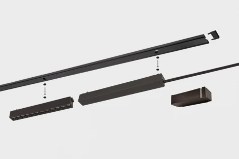 Накладной магнитный шинопровод 2м Italline IT09-9020 black tube