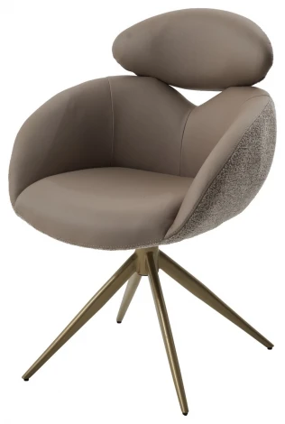 Стул ГУННАР (GUNNAR) 360 град, цвет БЕЖЕВЫЙ VEGA-11 / MIAMI-160, ткань / ШАМПАНЬ каркас, ®DISAUR M-City 64848