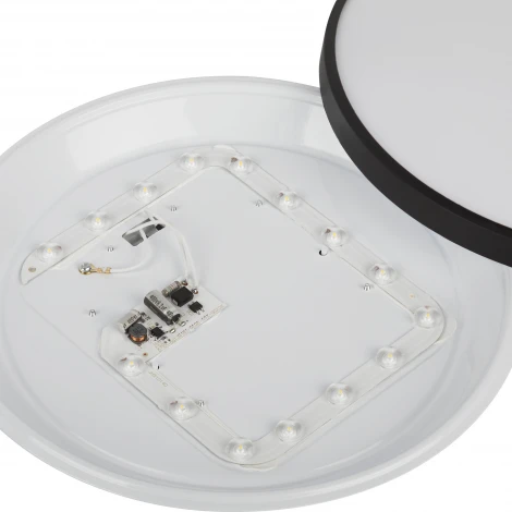 Потолочный светильник светодиодный ЭРА SPB-6 Slim Base BK 24W-5K