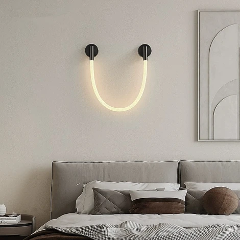 Настенный светильник с гибким неоном Lightera Tura LE103W-93BA STEEL (LED, 220V)