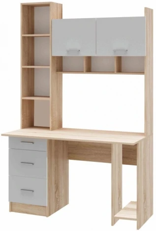 Компьютерный стол Woodville Бишоп 5 дуб сонома / белый 559229