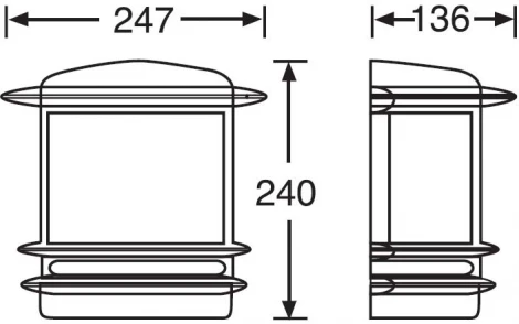 Настенный фонарь уличный IP44 Oasis Light TOKIO 68325 W opal цвет (220V)