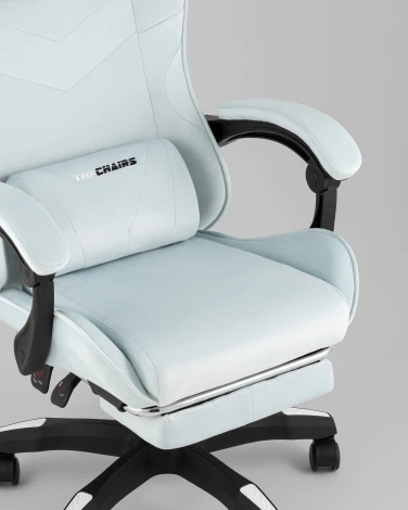 Кресло спортивное TopChairs MG-7019 велюр светло-голубой TopChairs УТ000042695
