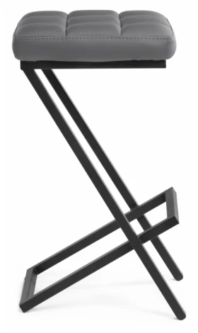 Полубарный стул Woodville Амаури темно-серый / черный матовый 507433