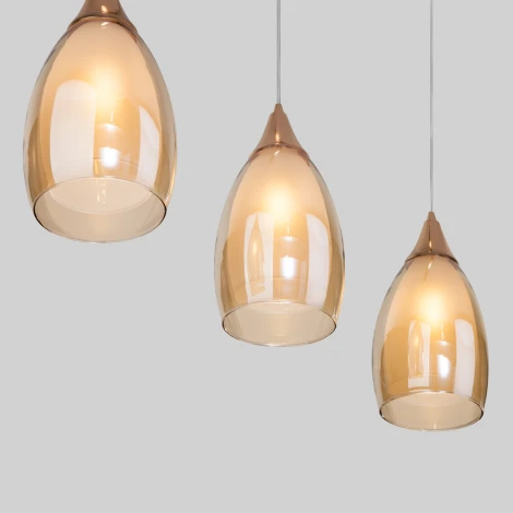 Подвесной светильник Eurosvet Cosmic 50285/3 золото (220V, на проводе)