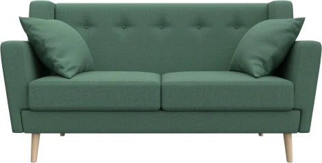 Диван кухонный прямой Брайтон 2 (Зеленый/Рогожка) Лига Диванов арт.123711