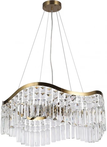 Подвесная люстра Favourite Unda 4135-8P (220V, хрусталь, на тросе)