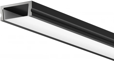 Алюминиевый профиль накладной 15x6, черный 2 м, ALM-001-B-2M Maytoni 631003