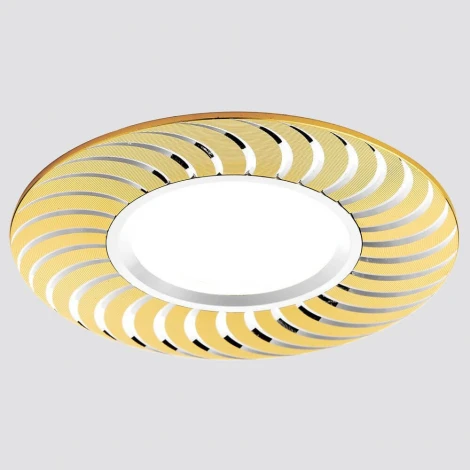 Встраиваемый точечный светильник Ambrella Алюминий С Узором A720 G/AL (220V)