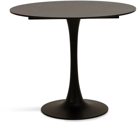 "Тюльпан" стол из HPL круглый Ø70см, цвет "серый мрамор" 4SIS арт.УТ-00010460