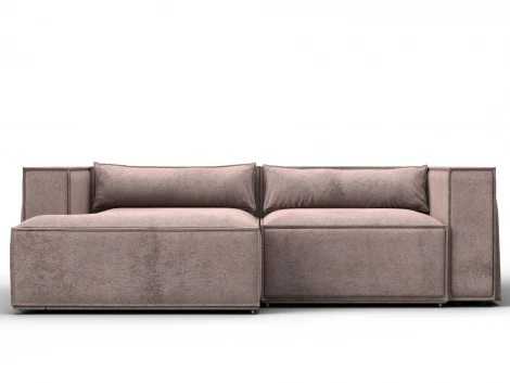 Диван угловой Лига-061 угол левый (ДСП,Брус,Фанера,Велюр/Бежевый) Лига Диванов 131150L