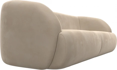 Диван прямой Лига-041 (Бежевый/Велюр) Лига Диванов арт.122199