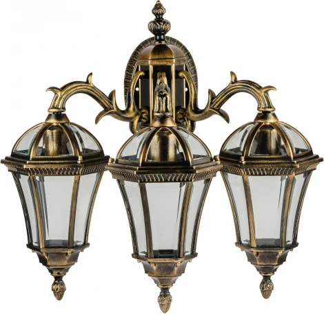Настенный фонарь уличный Oasis Light ROMA S 95202S 3 15L Gb (220V, IP44)
