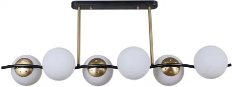 Потолочная люстра на штанге Reluce 36364-0.3-06 BK+COP (220V, шар)