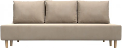 Диван прямой Лига-033 (Бежевый/Велюр) Лига Диванов арт.121088