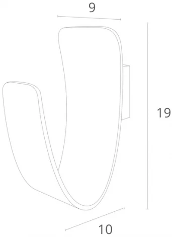 Настенный светильник Arte Lamp Virgola A1418AP-1WH