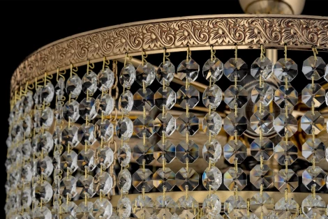 Потолочная люстра на штанге Arti Lampadari Favola Favola E 1.3.40.102 G (220V, хрусталь)