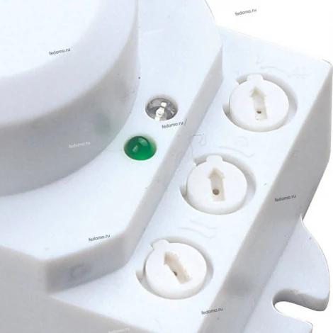 Датчик движения микроволновый накладной Horoz Polo, белый, 1200W, IP20