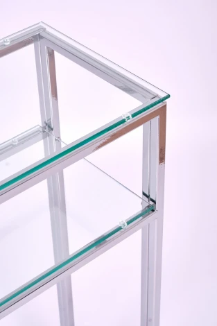 Консольный стол AllConsoles 1042-CS clear серебряный