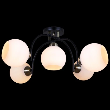 Потолочная люстра на штанге ILLUMICO IL0250-5CSQ-79 BK AB (220V)