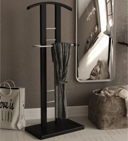 Вешалка костюмная ГАЛАНТ 321 металлик/венге Mebelik арт.001011