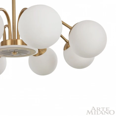 Потолочная люстра на штанге Arte Milano 271069/8 GD (220V, шарики)